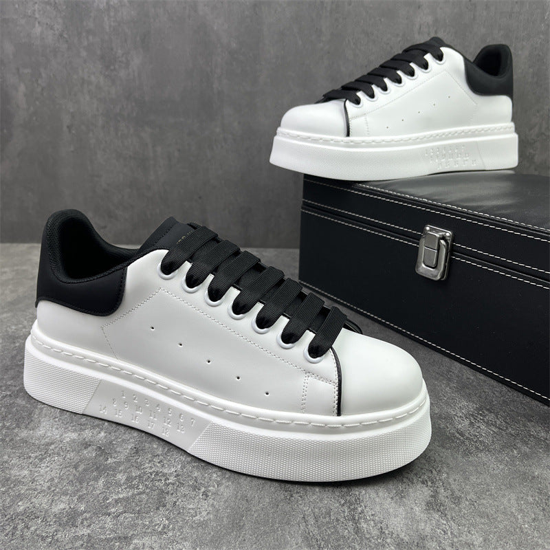 Men's Boys White Spring Platform Korean Fashion Men's Sports Shoes
