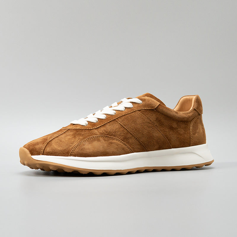 Men's Rock Tea Brown Sports Daily Versatile Retro Fashion Leather Shoes