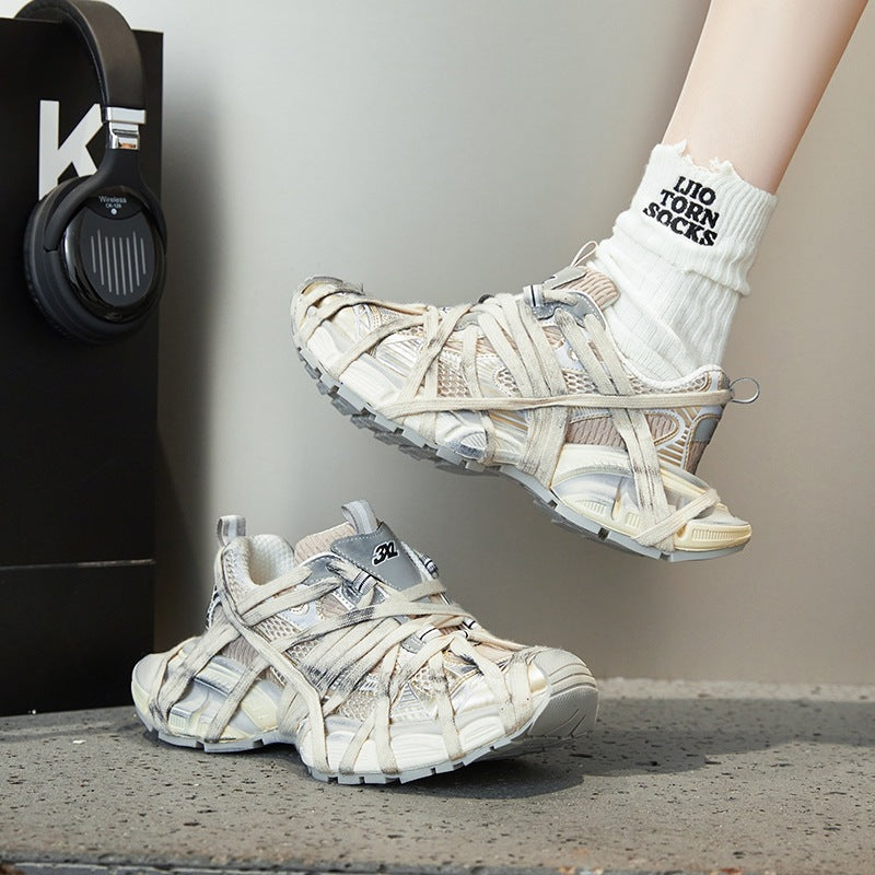 Women's & Men's Paris Th Generation Clunky Platform Increased Women's Sports Shoes