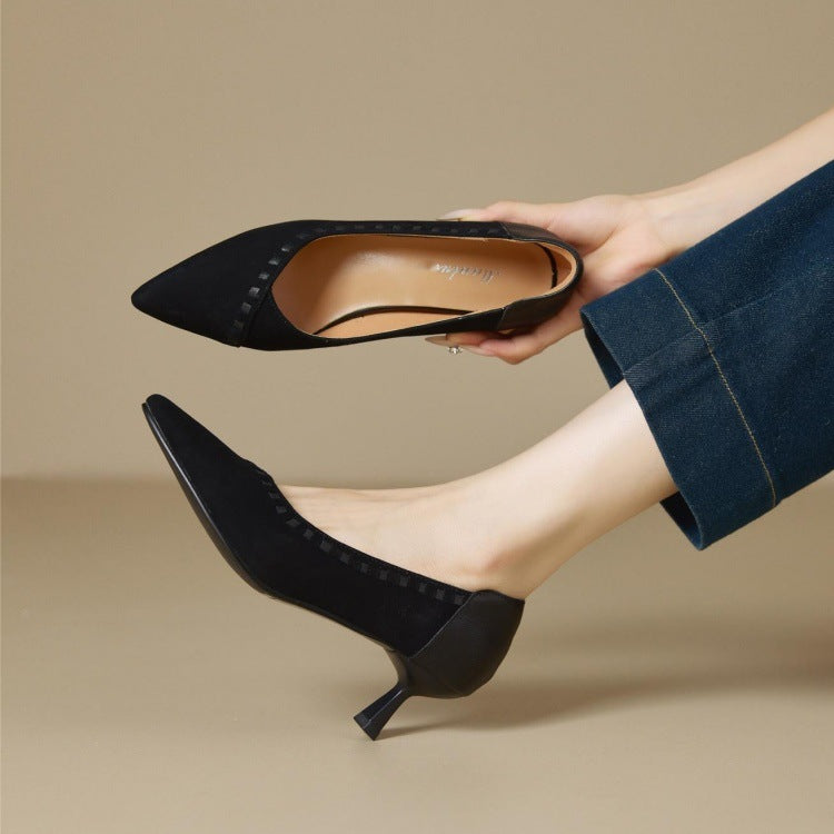Pointed Toe Pumps Autumn Shallow Mouth Women's Fashion Shoes