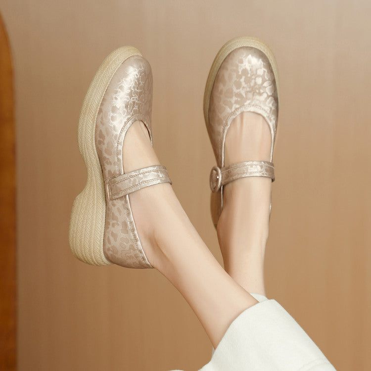 Women's Style Super Light Skirt Pumps Authentic Platform Shallow Mouth Thick Men's Shoes