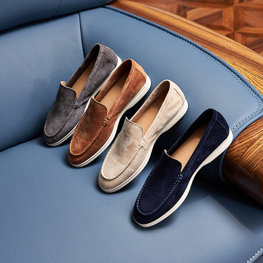 Durable Men's British Retro Slip-on Flat Loafers/doug Shoes