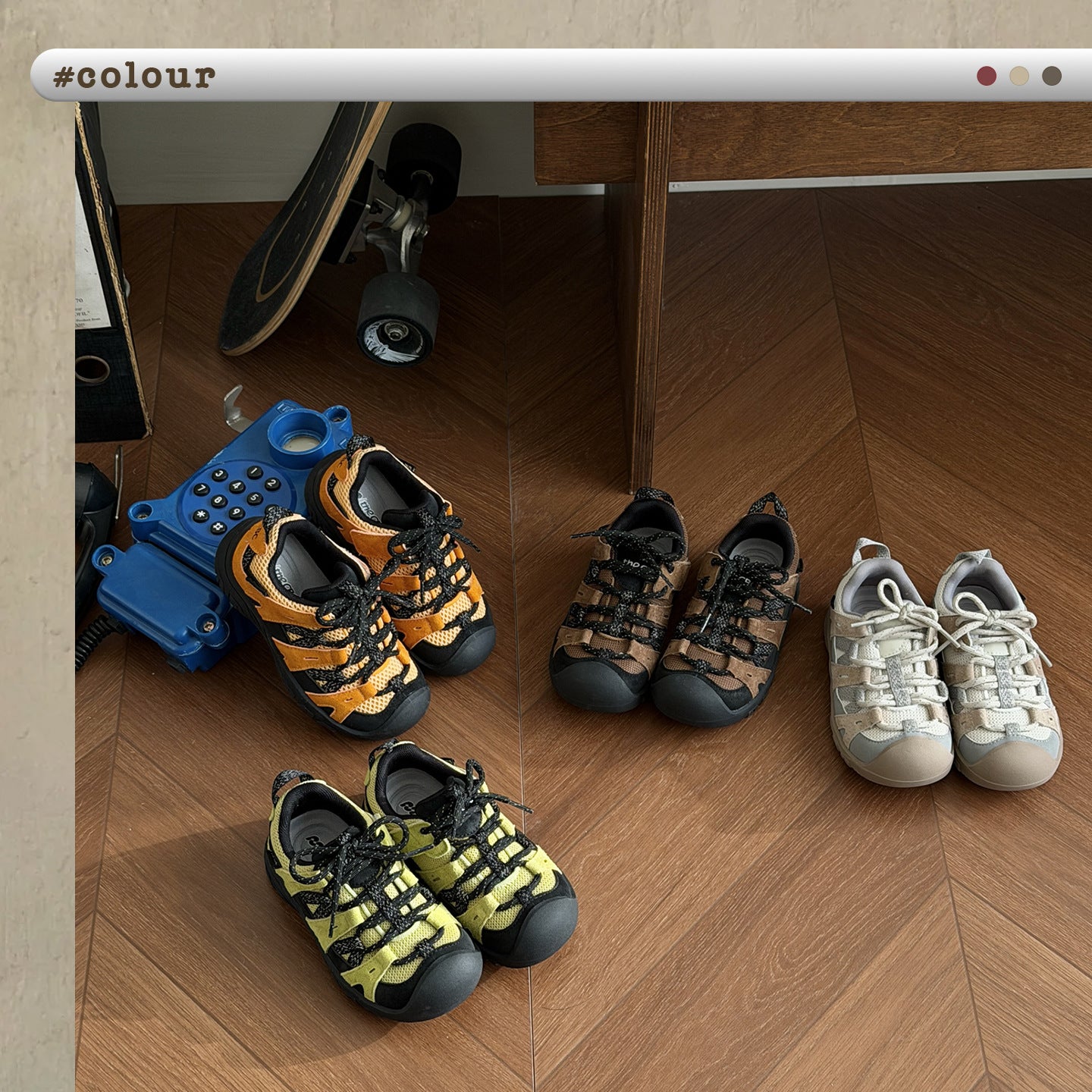 Breathable Mesh Closed Toe Functional Protective Rubber Magic Sticker Children's Sports Shoes