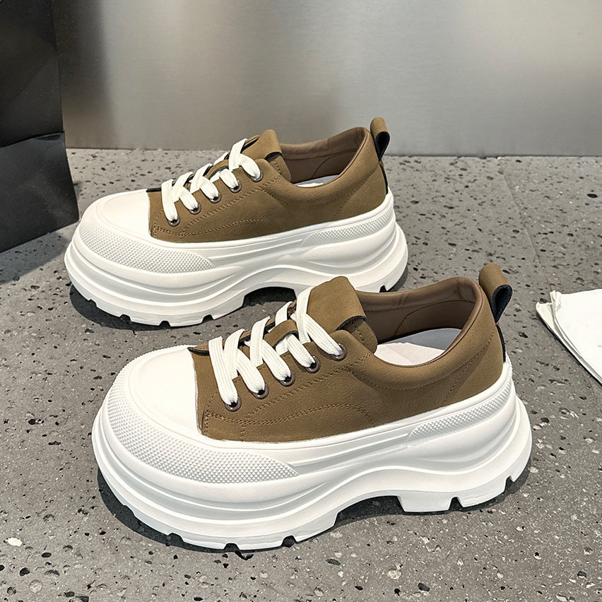 Women's Thick-soled Small Heightened Easy Wear Autumn Versatile Fashion Women's Sports Shoes