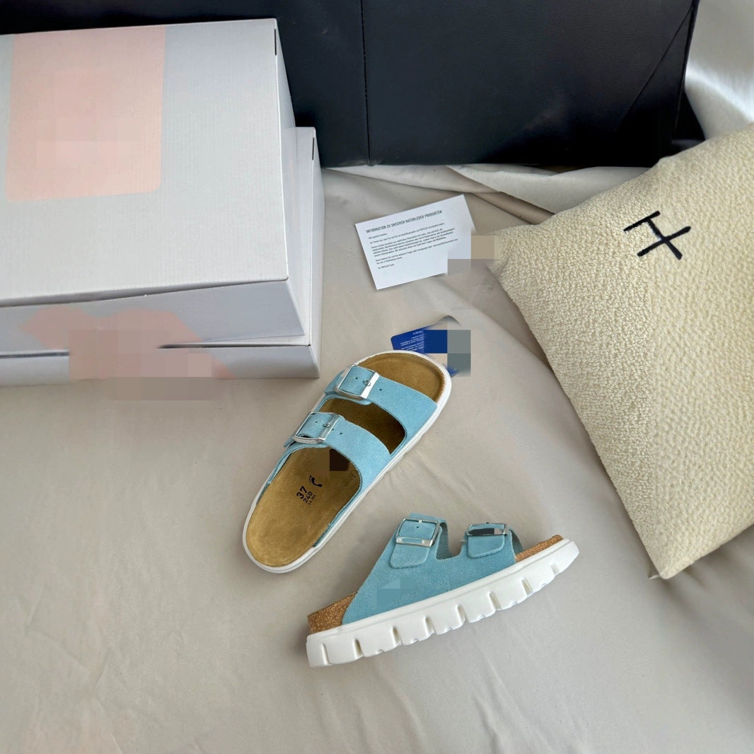 Women's Platform Summer Wear Fairy Large Size Flat Slippers