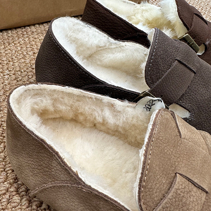 Women's & Men's Winter Wool Genuine Korean Style Fashionable Women's Shoes