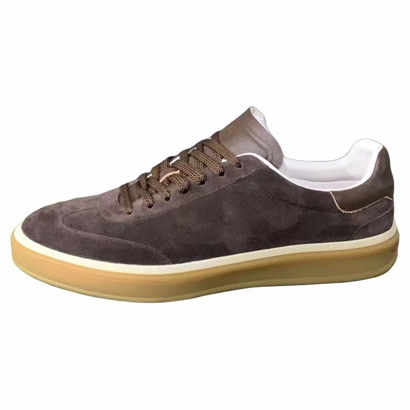 Men's German Training Cowhide Suede Platform Casual Shoes