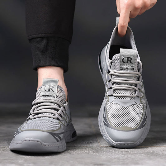 Men's Flying Woven Korean Summer Sports Breathable Versatile Casual Shoes