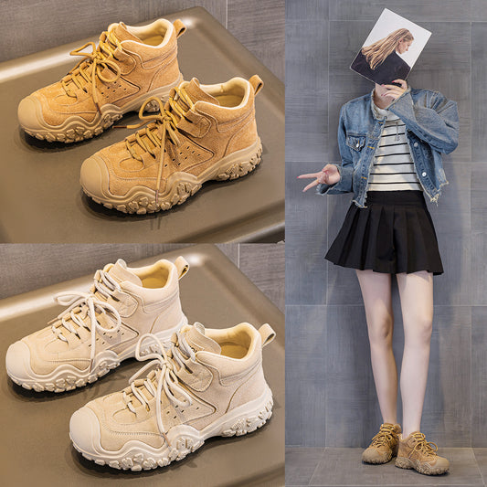 Women's Platform Martin Genuine Summer Short Retro Outdoor Women's Leather Boots