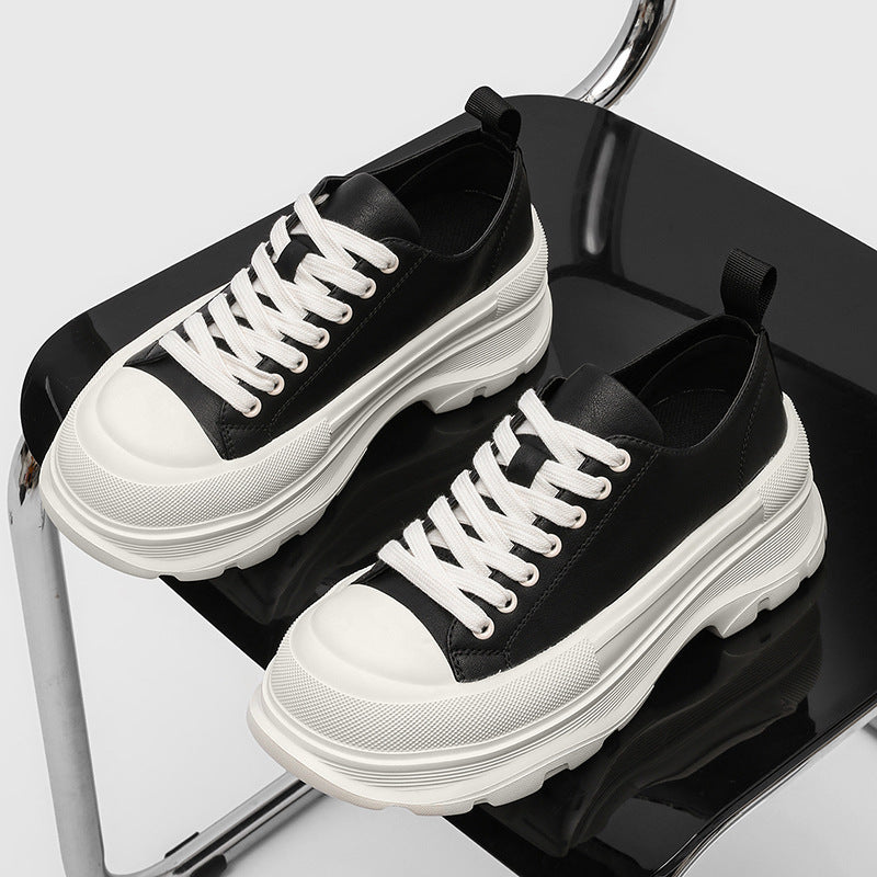 Men's Breathable Thin Muffin Fashion Versatile Platform Men's Shoes