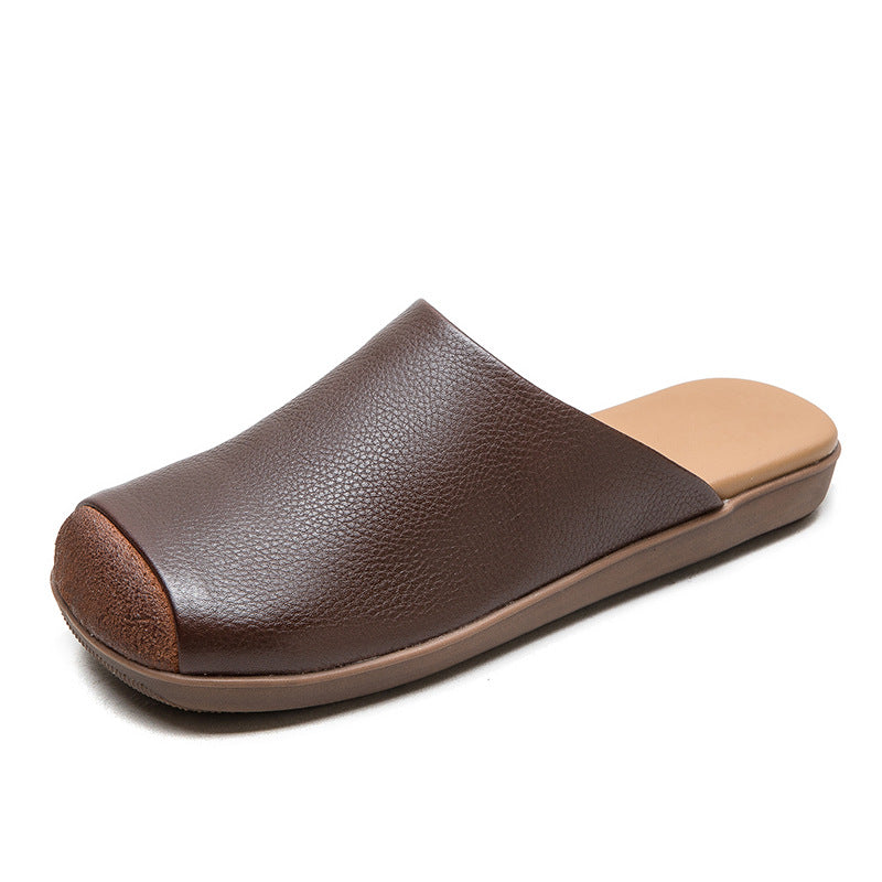 Women's Toe Box For Outdoors Square Artistic Slippers