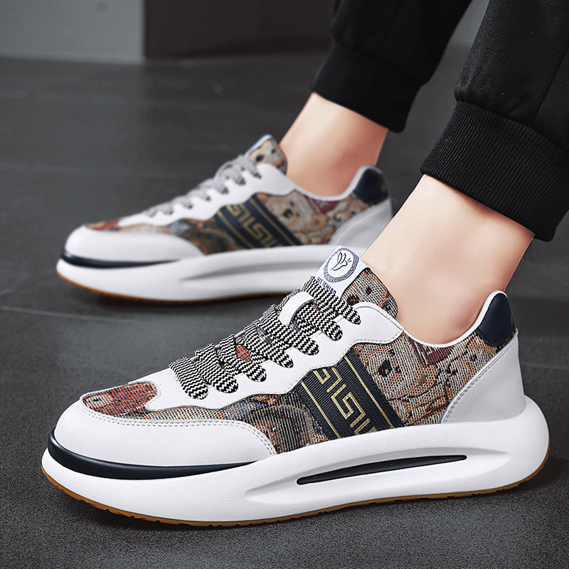 Women's & Men's Four Breathable Genuine Platform Dad Trendy Sneakers