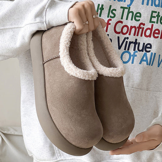Thick Bottom Small Potatoes All-inclusive Couple Winter Fur Warm Snow Boots