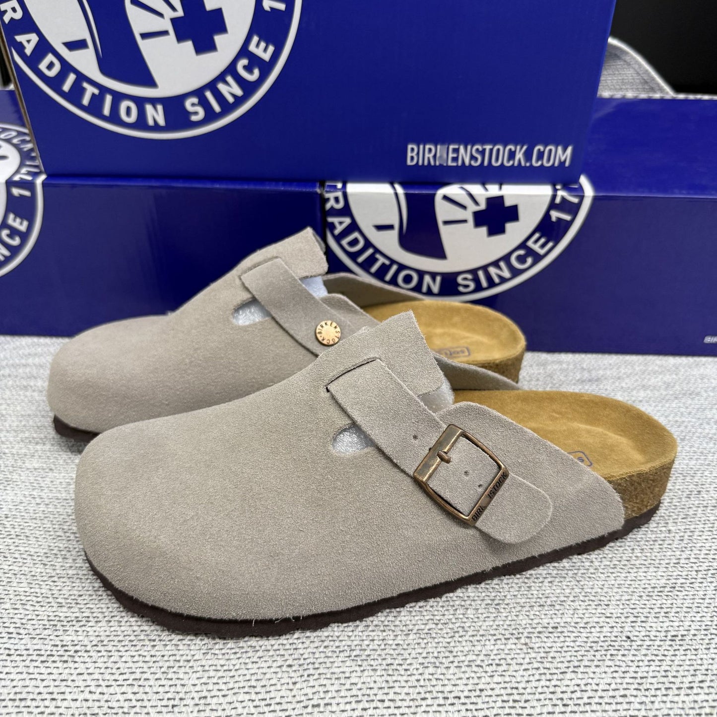 Women's & Men's Half Outerwear For Genuine Cork Sole Thick-soles Slippers
