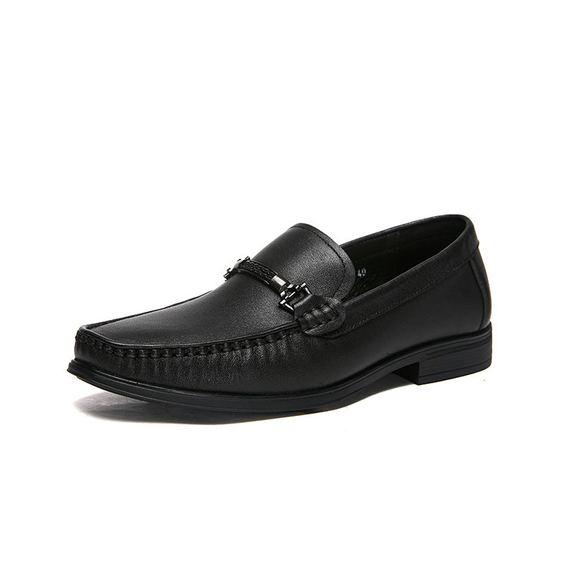 Men's Autumn Genuine Comfortable Low Slip-on Flat Casual Shoes