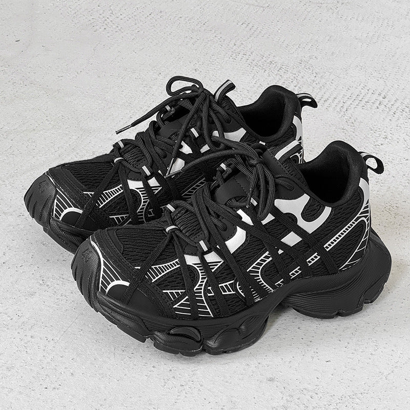 Men's Invisible Height Increasing Daddy Platform High Sneakers