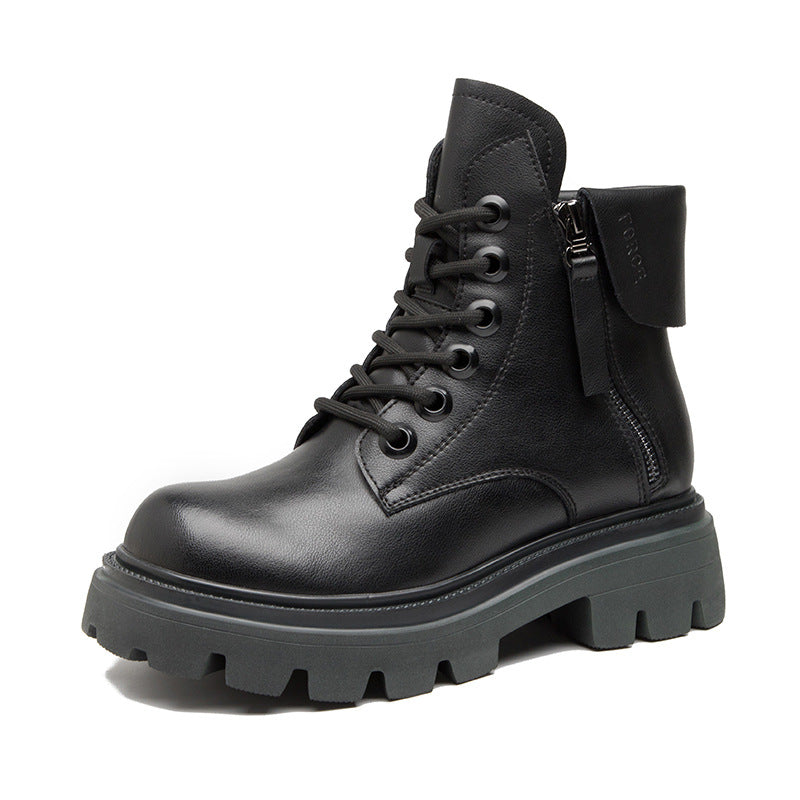 Platform Martin Female Winter Fleece-lined Fashion Boots