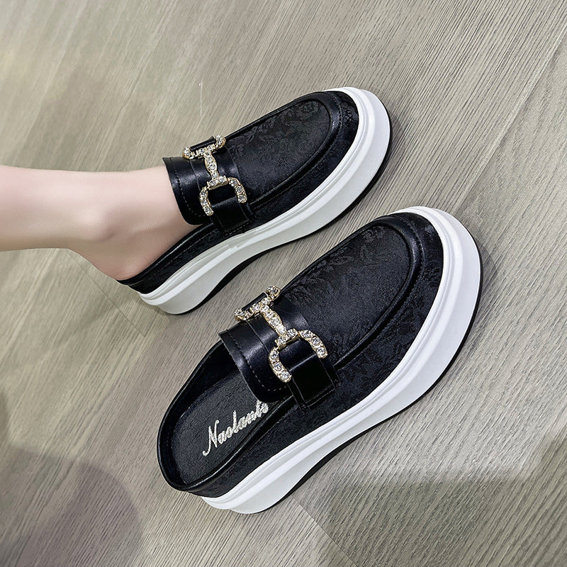 Women's Style Height Increasing Insole Half Outer Wear Women's Shoes