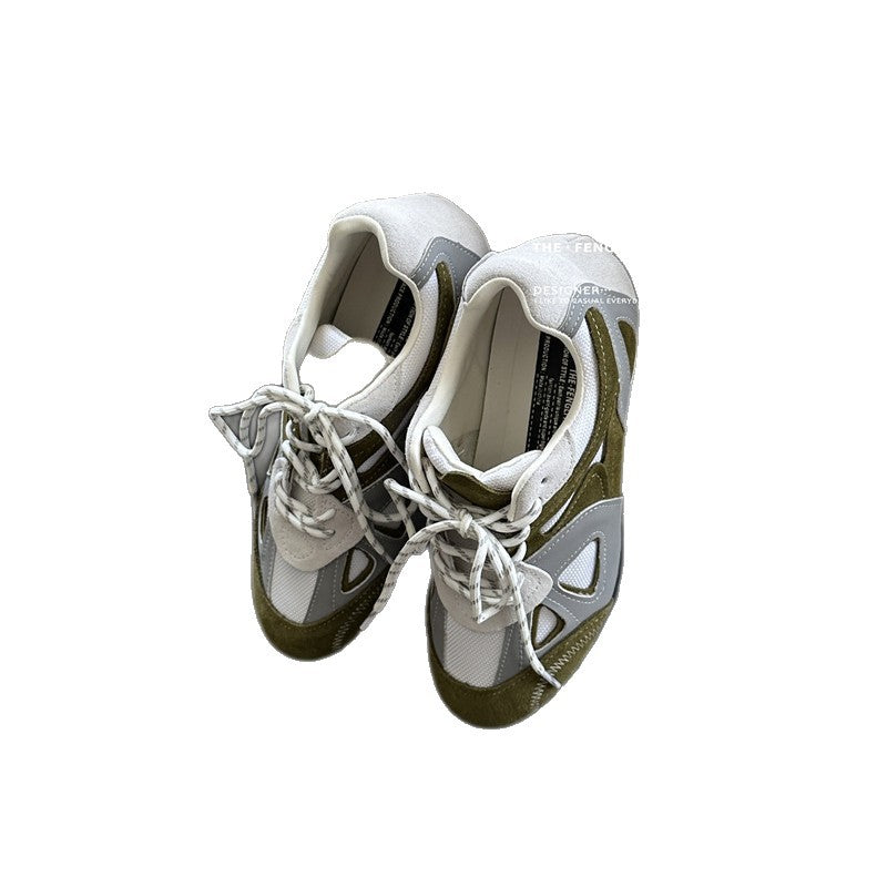 German Training Retro Easy Matching Autumn Thin Bottom Color Women's Casual Shoes