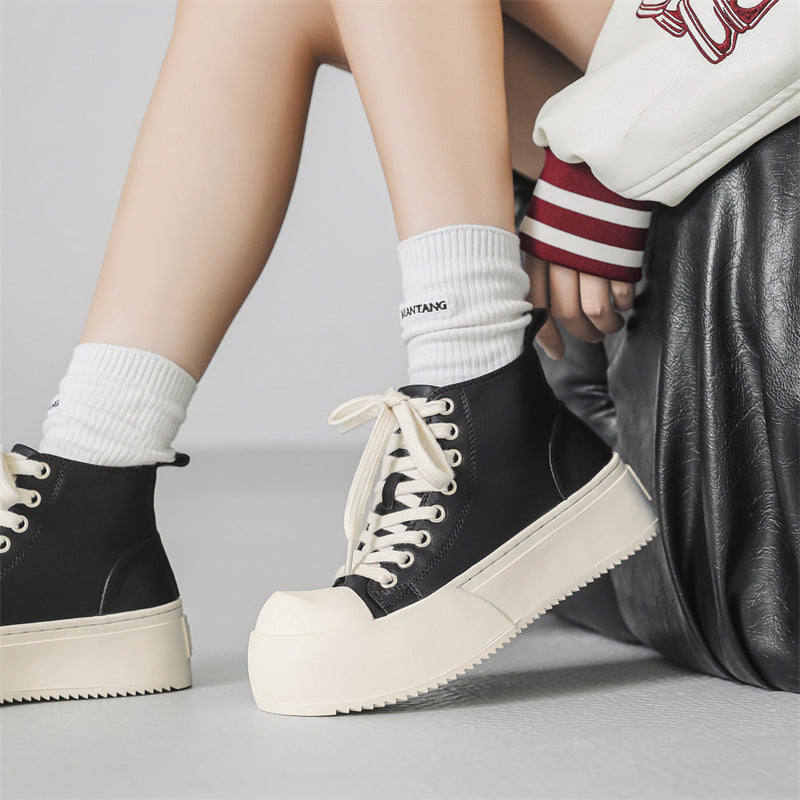 Men's Board Breathable Thick Bottom Increased Big Boots