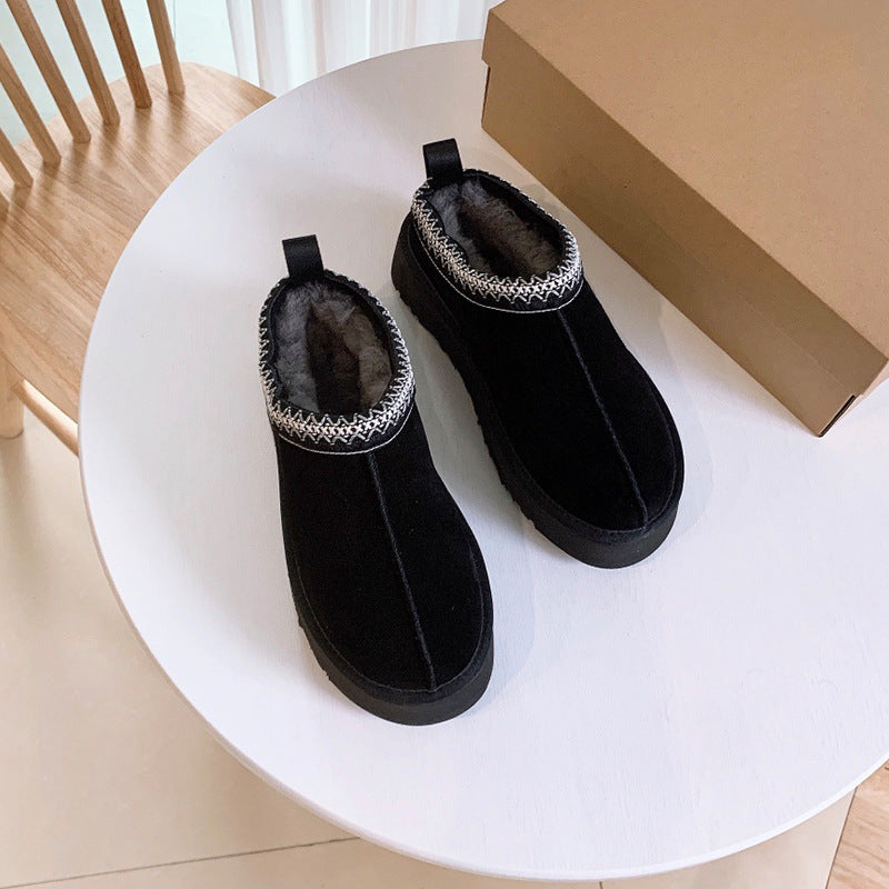 Women's Winter Thick Bottom Ethnic Style Thickened Warm Cotton Women's Snow Boots
