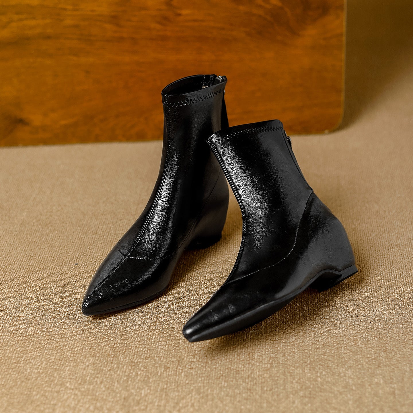 Increasing Insole Stretch Thin Female Comfortable Boots