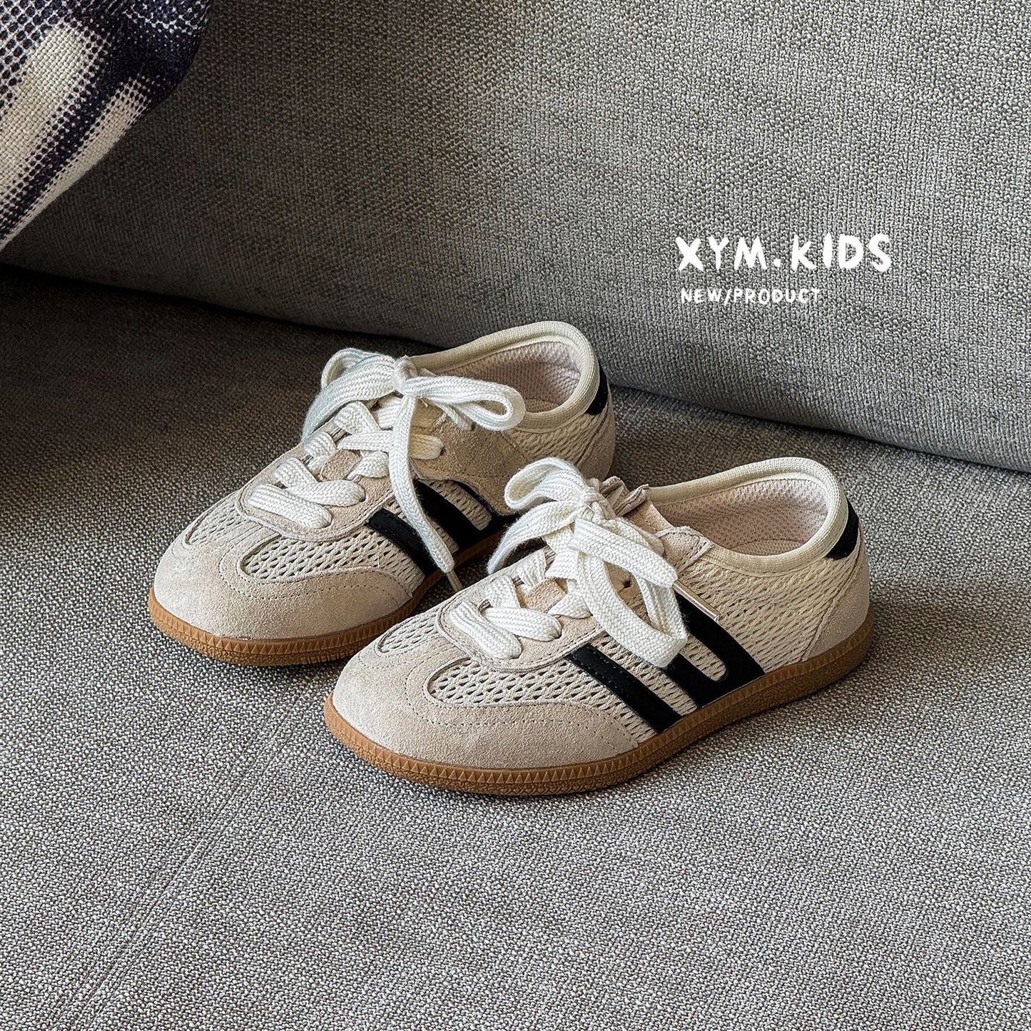 Children's Summer German Training Fashionable Single Mesh Breathable Boys Medium Casual Shoes