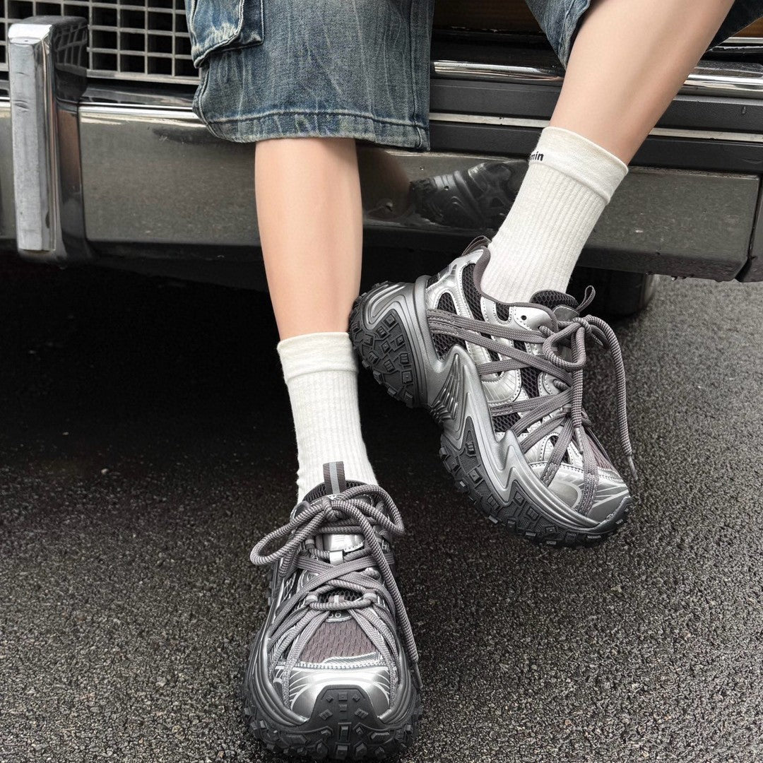 Women's Red Rhyme Thick-soled Dad Tire Fashion Casual Shoes