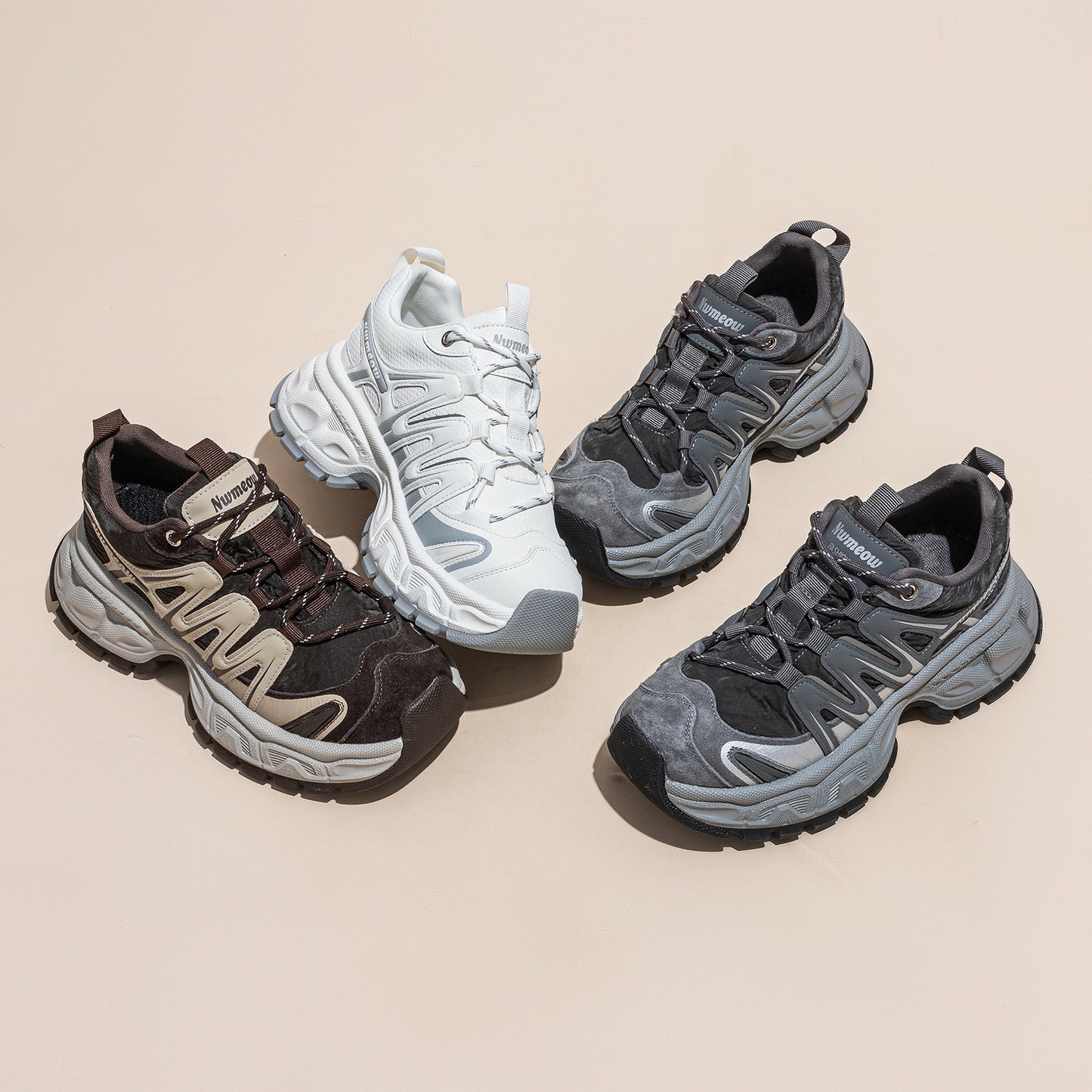 Women's Spring Platform Height Increasing Breathable Sports Sneakers
