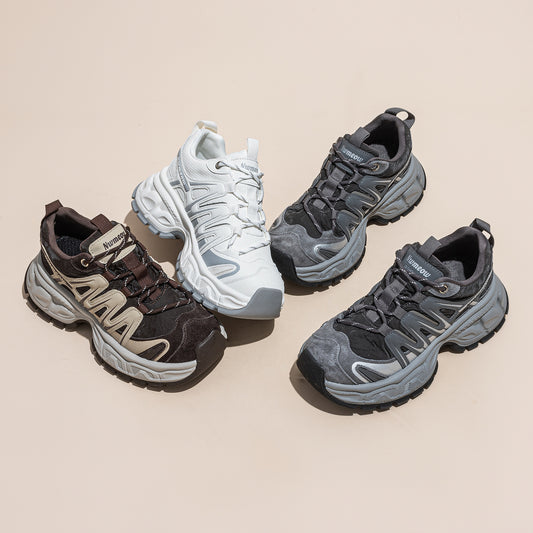 Women's Spring Platform Height Increasing Breathable Sports Sneakers