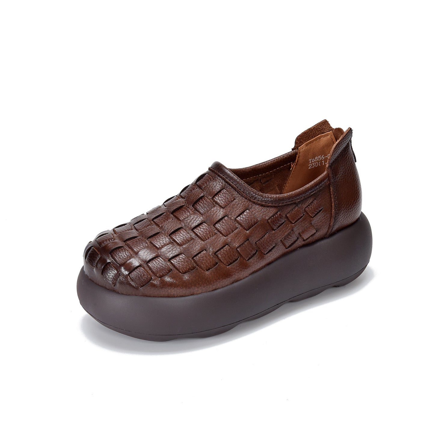 Women's Hand-woven Platform Round Head Genuine Spring Women's Shoes
