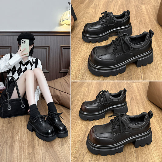 Thick Sole Height Increasing Comfortable Martin Short Not Tired Feet Loafers