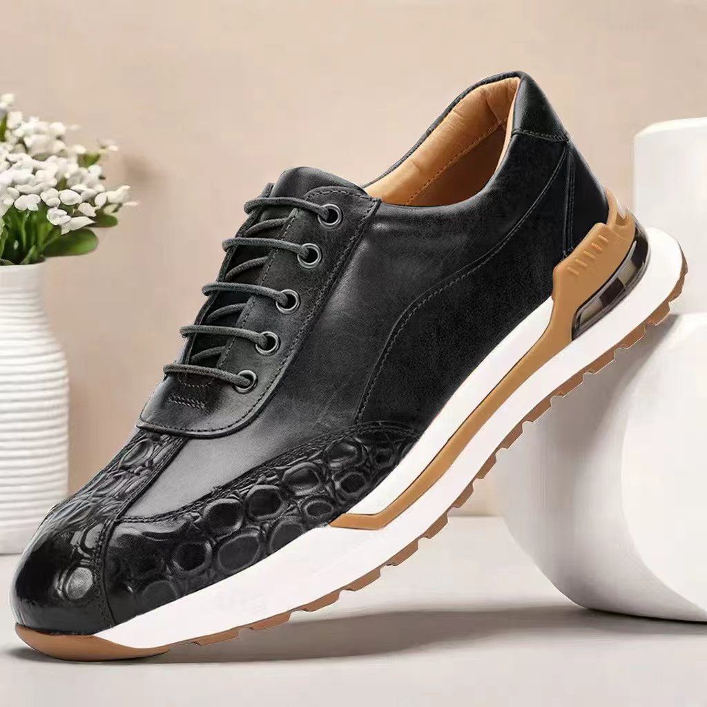 New Charming Men's Genuine Cowhide Pure Men's Casual Leather Shoes
