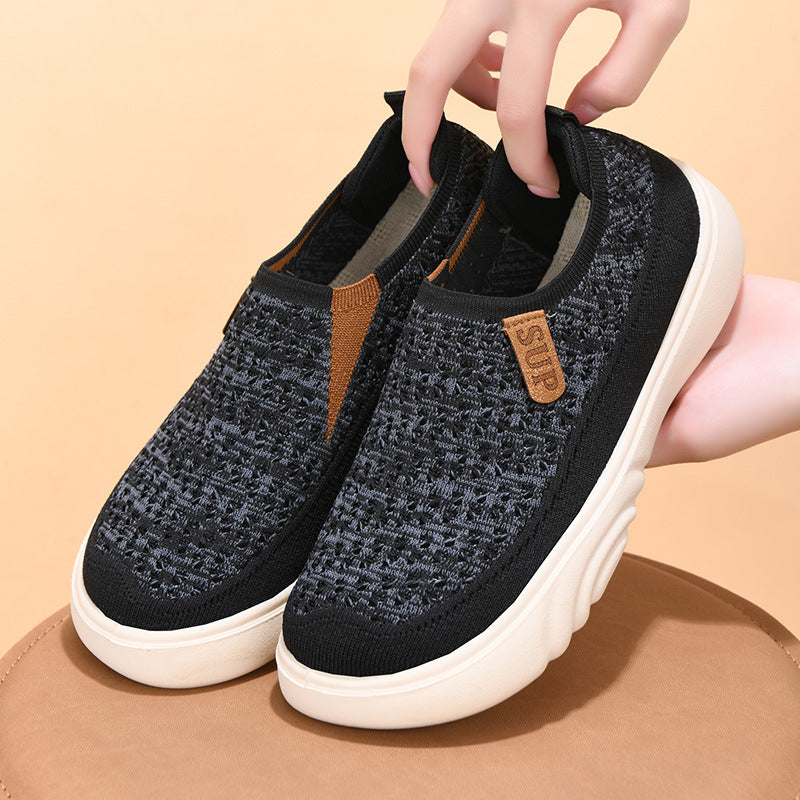 Women's Cloth Single Soft Bottom Comfortable Slip-on Women's Shoes