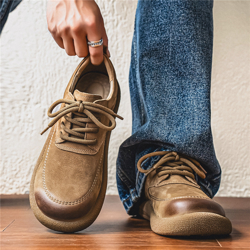 First Layer Cowhide Autumn Authentic British Style Men's Casual Leather Shoes