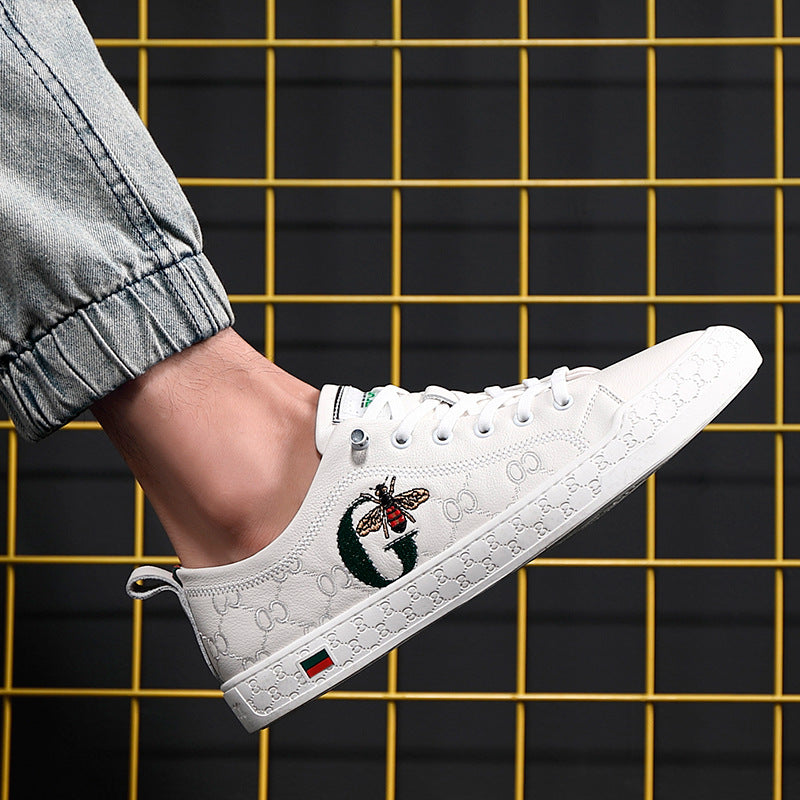 Men's Low Top Soft Genuine Trendy Wild Sneakers