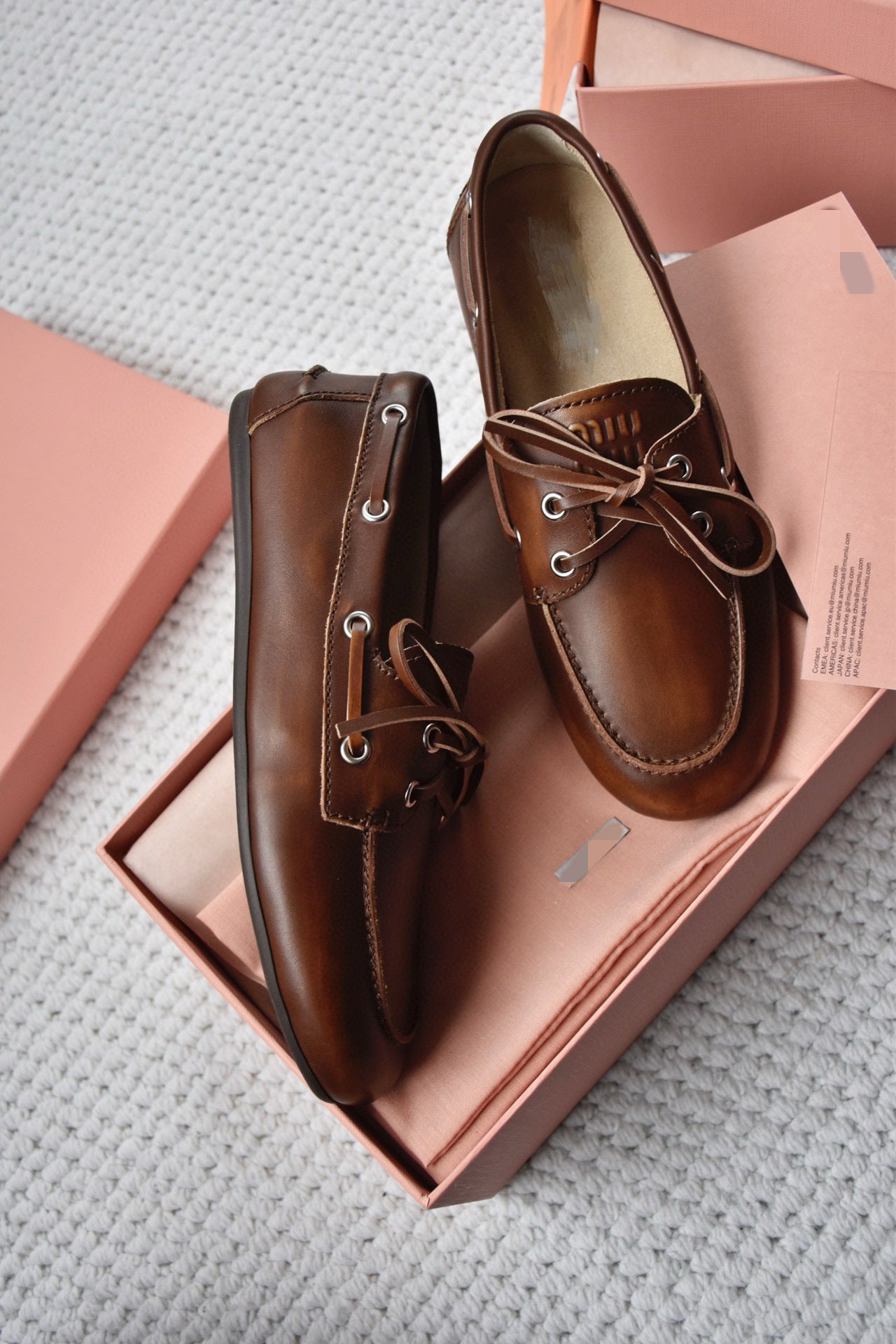 Women's Polished Boat Hand-made Old Round Toe Bowknot Women's Casual Shoes