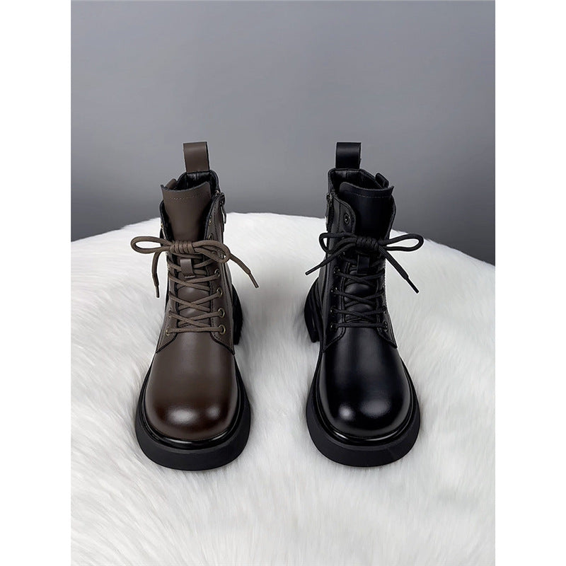 Martin Female British Style Super Hot Women's Leather Boots