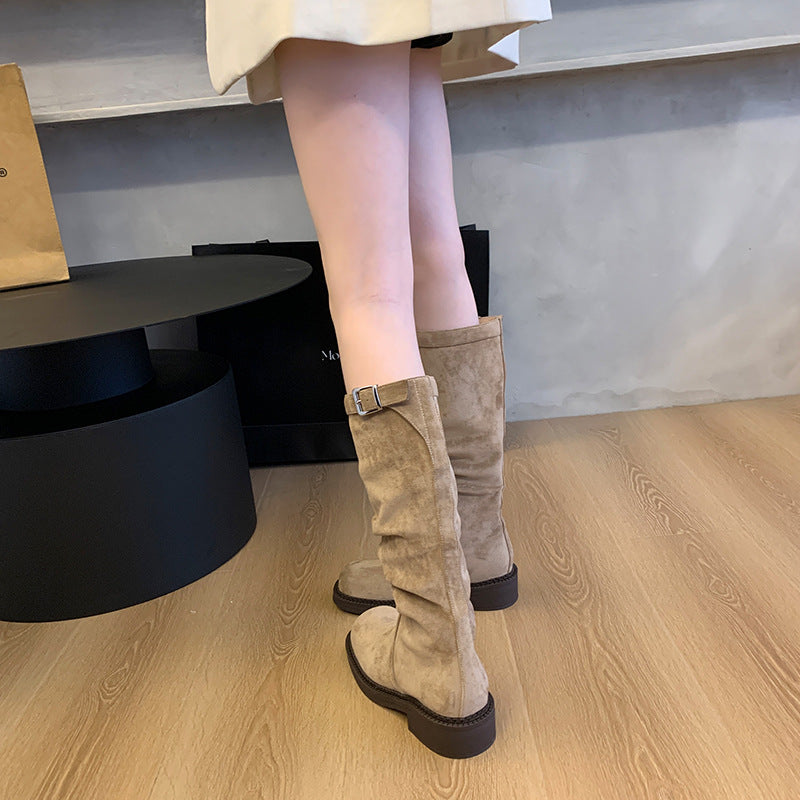 Women's Style Thick Leg Big Tube Circumference Boots