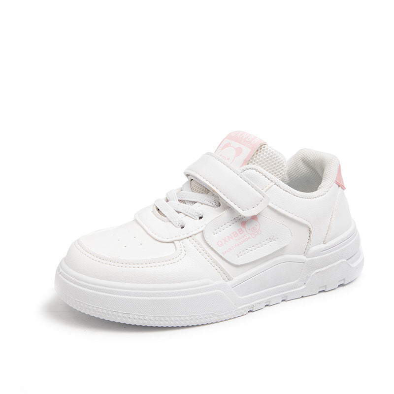 Children's Graceful Surface White Fashion Boys Kid's Sneakers