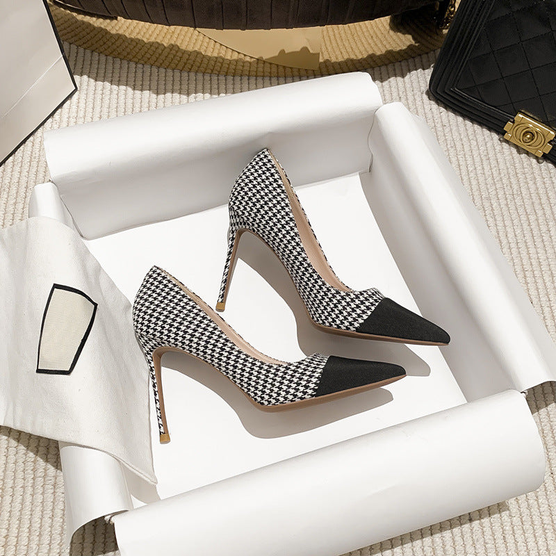 Women's Autumn High Stiletto Color Matching Style Nude Elegant Not Women's Fashion Shoes