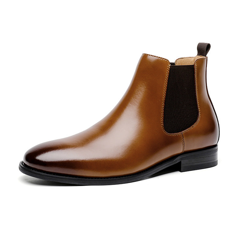Men's Retro Chelsea Short Fleece-lined Martin Plus Boots