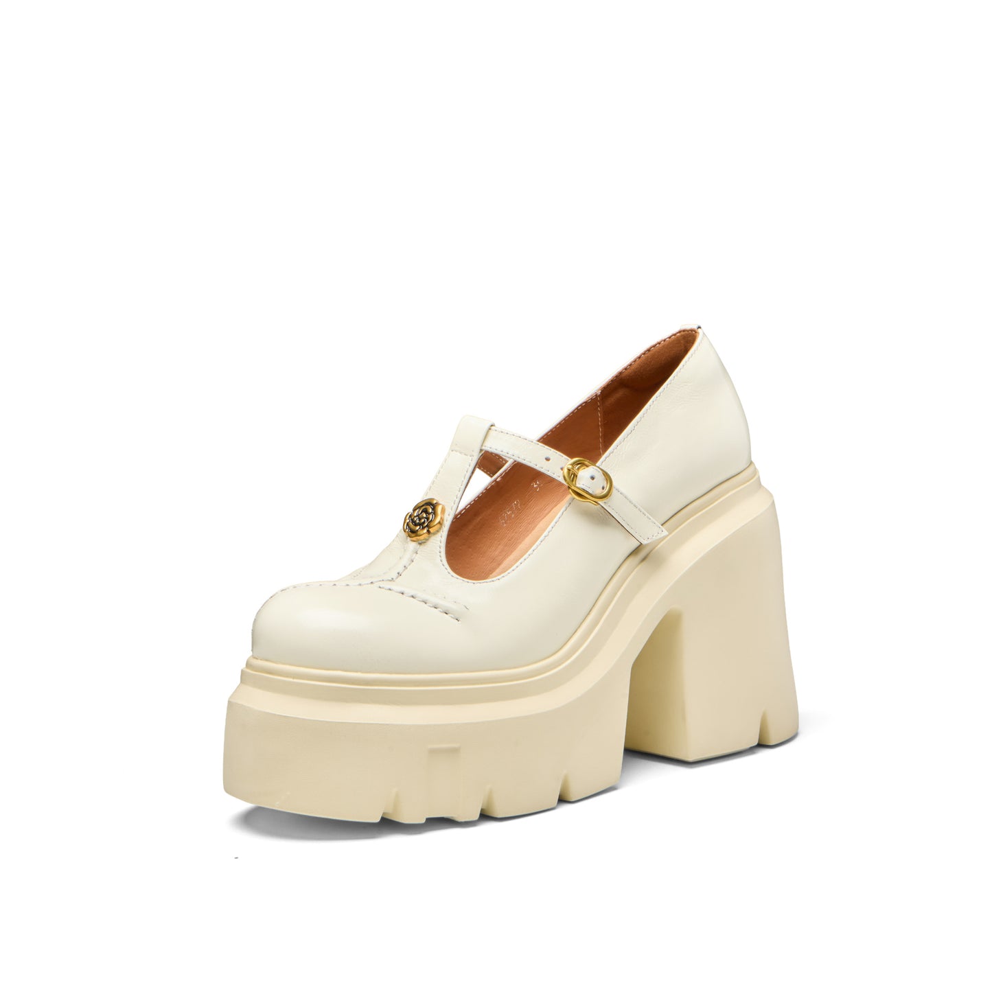 Women's Bottom Increased Mary Jane Spring Shallow Mouth Round Toe Chunky Women's Fashion Shoes