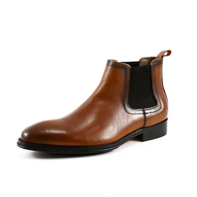 Men's British Vintage Upscale Handmade Chelsea Business Boots