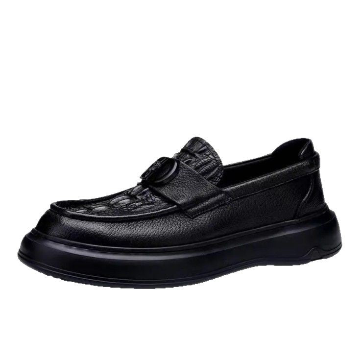 Men's Genuine Slip On Soft Bottom Surface Leather Shoes