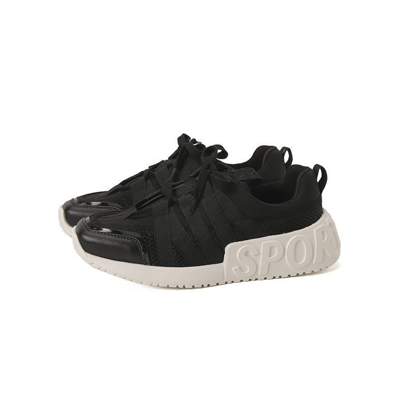 Women's Daddy Platform Mesh Surface Breathable Height Increasing Sneakers