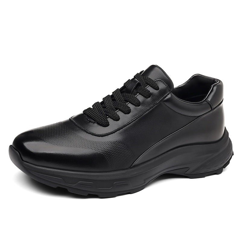 Men's First Layer Cowhide Outdoor Climbing Hiking Shock Absorption Men's Sports Shoes