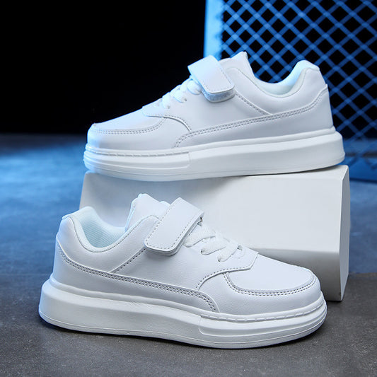 Children's White Middle Big Campus Performance Kid's Sneakers