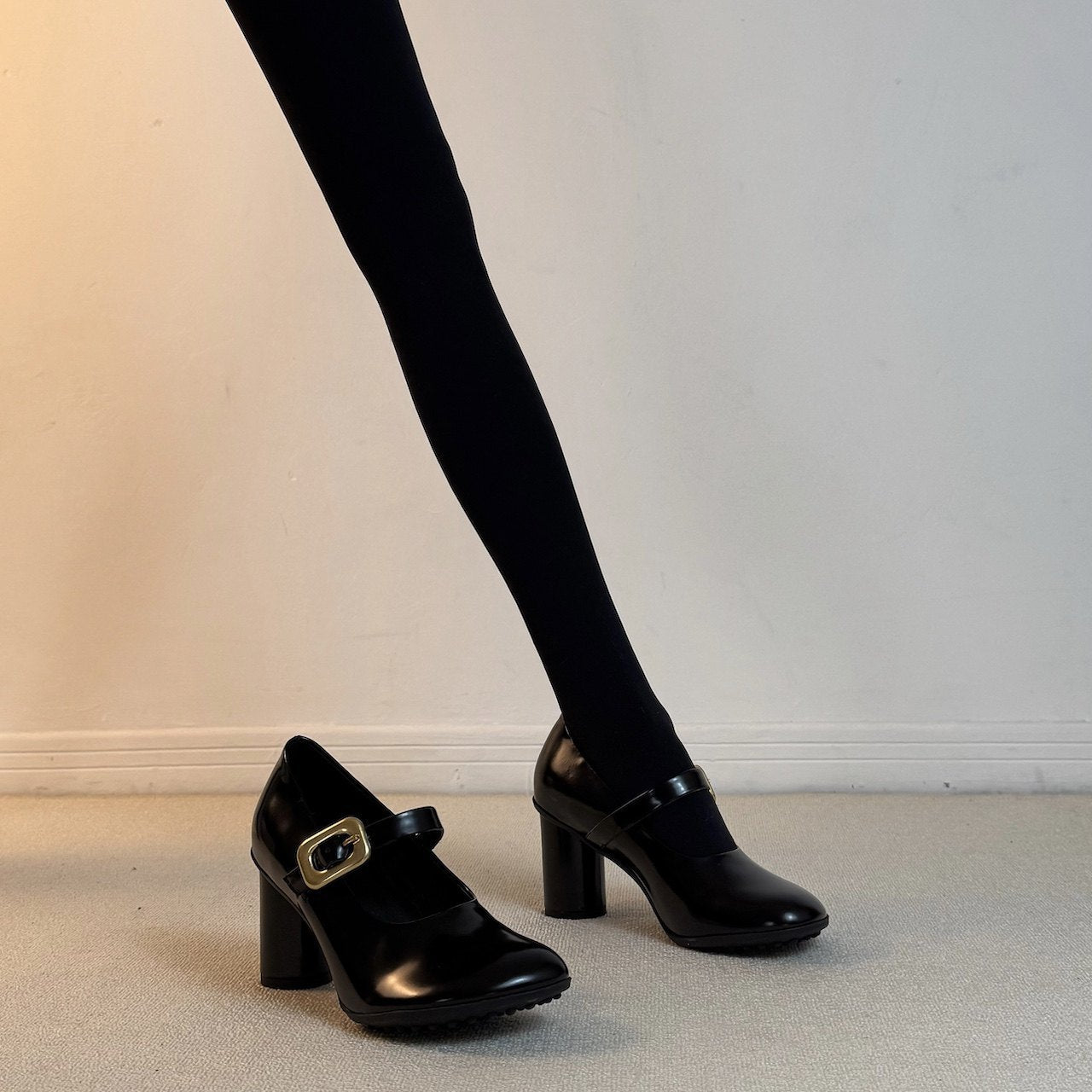 Women's Retro Round Toe Shallow Mouth Mary Women's Fashion Shoes