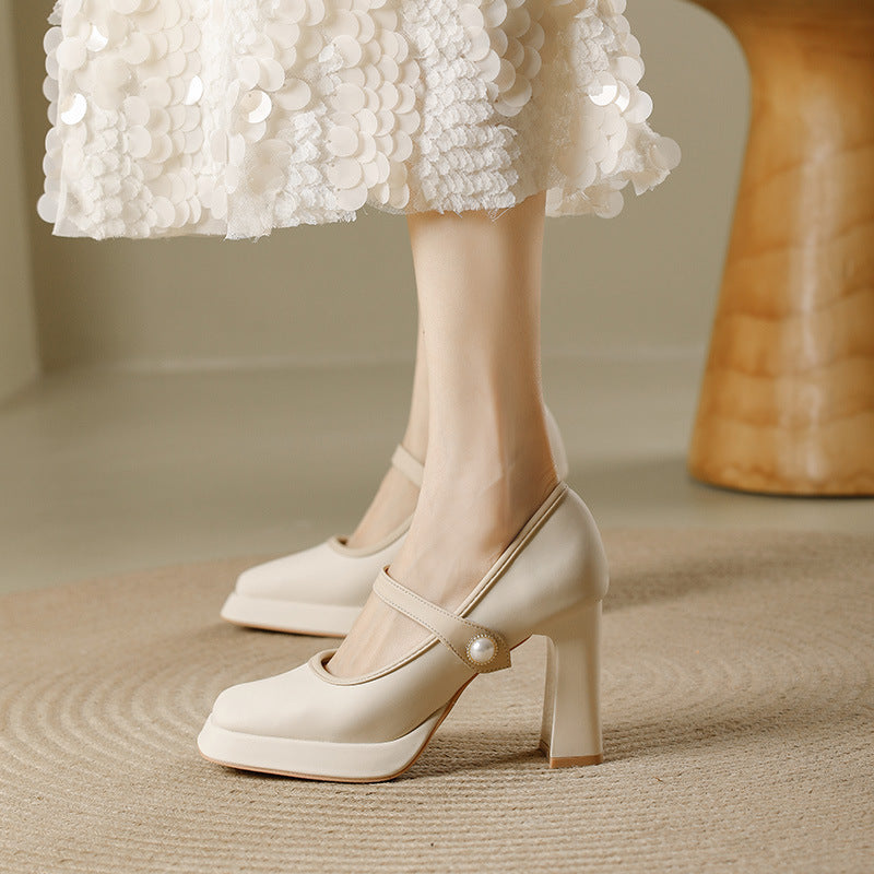 Women's High Spring Chunky Waterproof Platform Women's Fashion Shoes